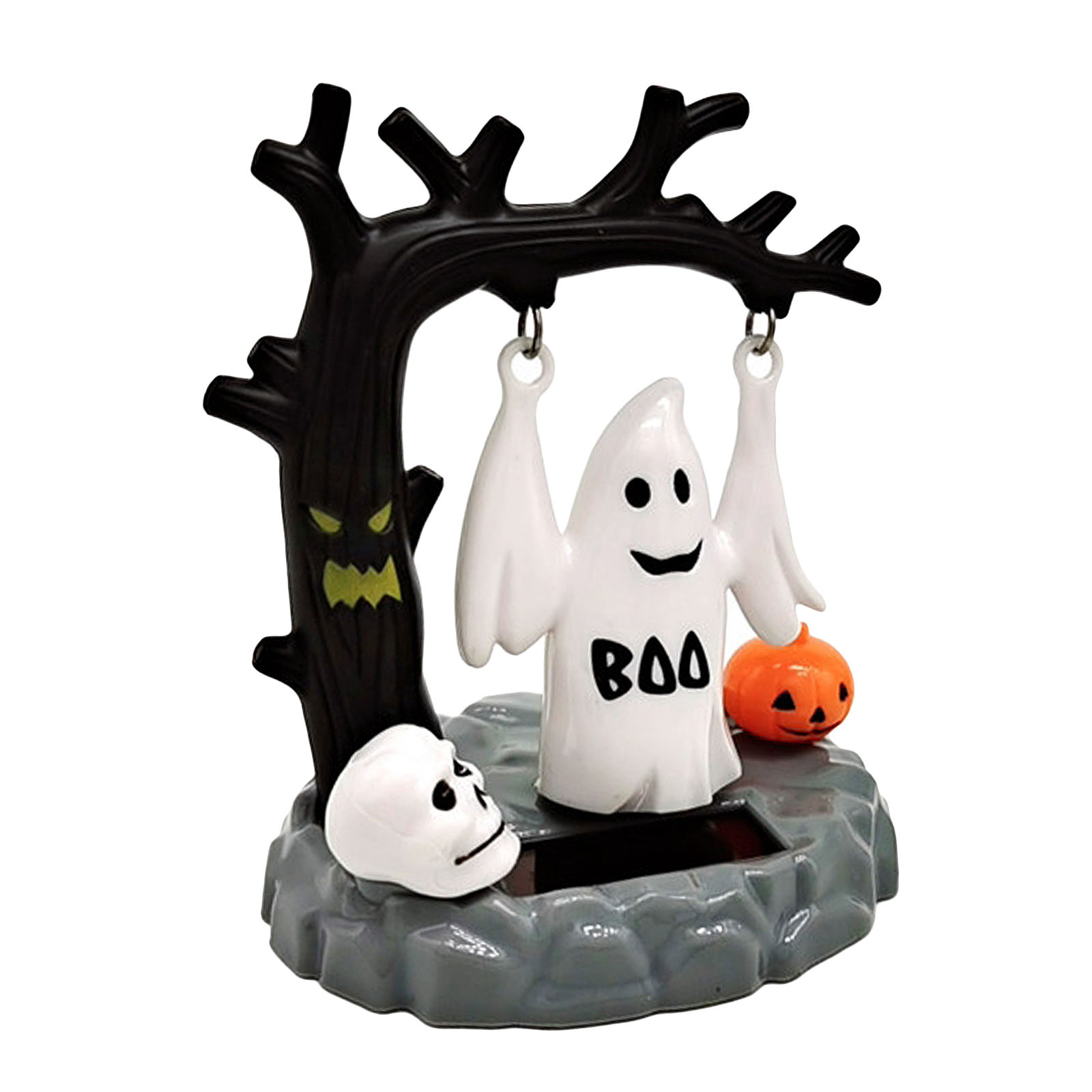 1pc Novelty Solar Powered Dancing Swinging Hanged  Doll Table Car Decor