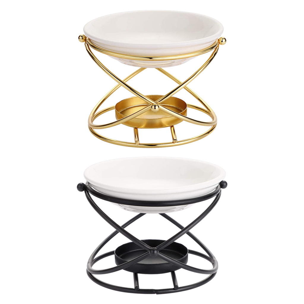 Metal Essential Oil Diffuser European Style Aroma Burner Tea Aromatherapy Candle Light Holder Decoration For Spa Home