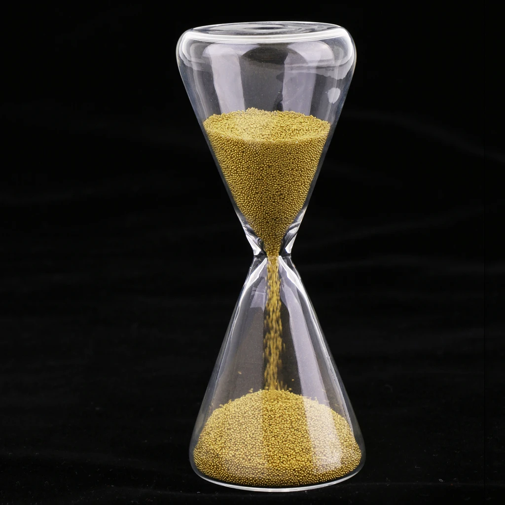 MagiDeal 4.8 inch Unique 30 Seconds Hourglass Golden Sand Timer Time Management for Party Game Playing