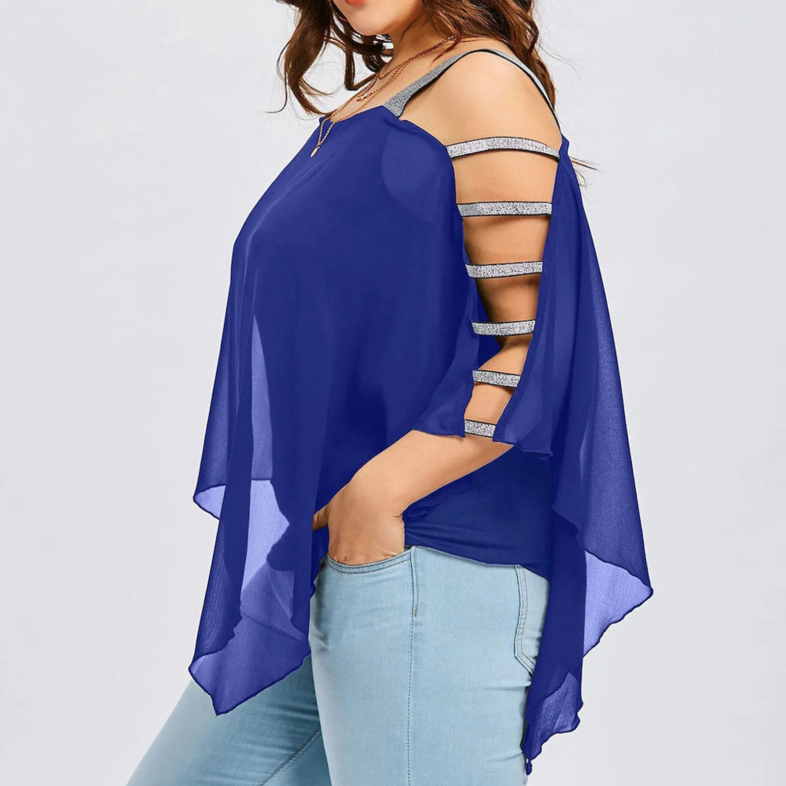 Sexy Fashion Plus Size Tops Women Ladder Sling Cut – SmartBuyApparel