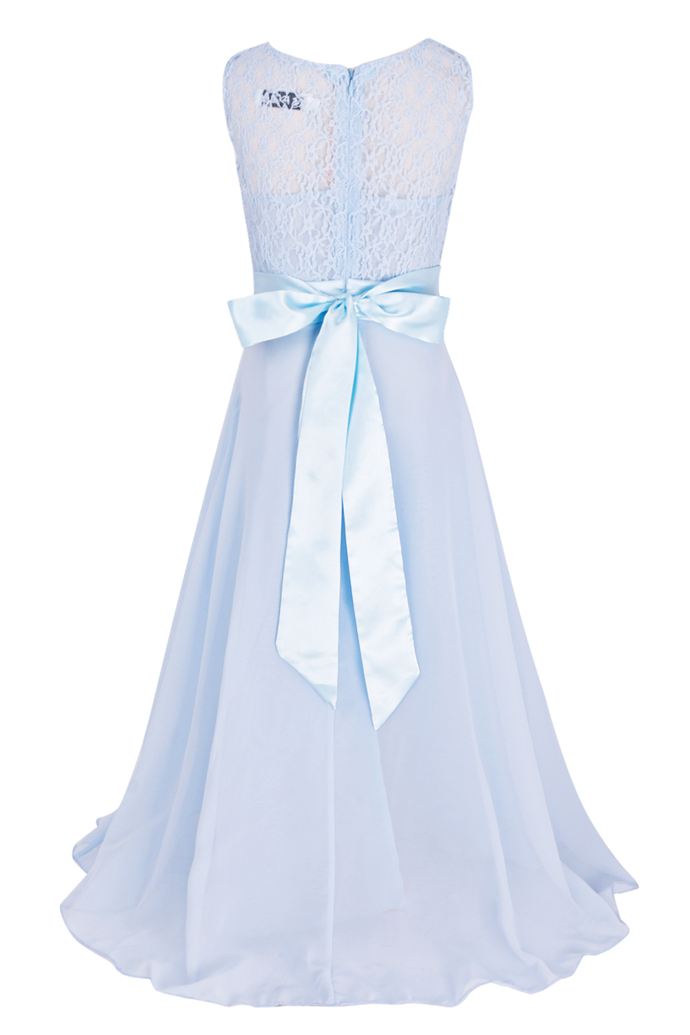 Kid Elegante Brautjungfer Blume Mädchen Kleider Für Mädchen Abend Party Hochzeit Kleid Teenager Kinder Lange Prinzessin Kleid 4-14 jahr – Detail 32
