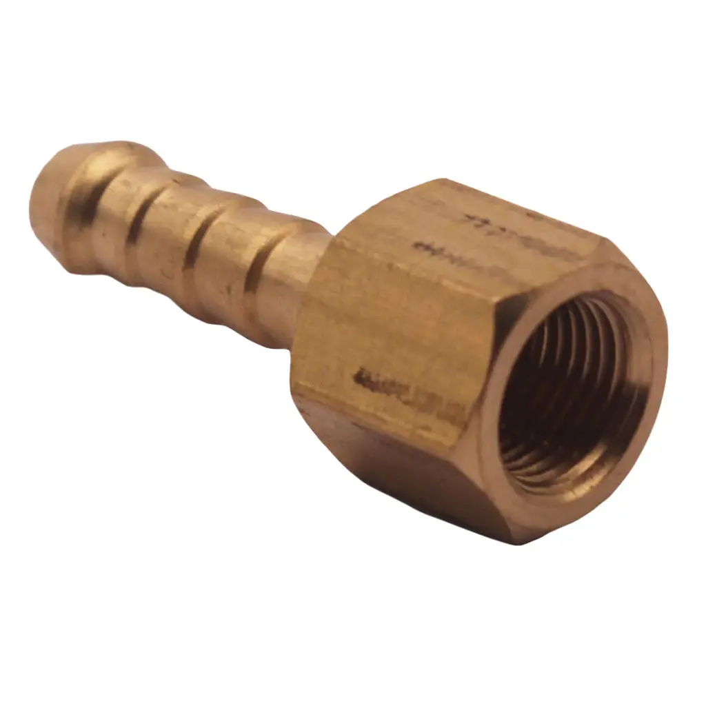 Brass 1/8`` Female NTP To 7mm Tail Baed Fitting 1/8`` Hose ID