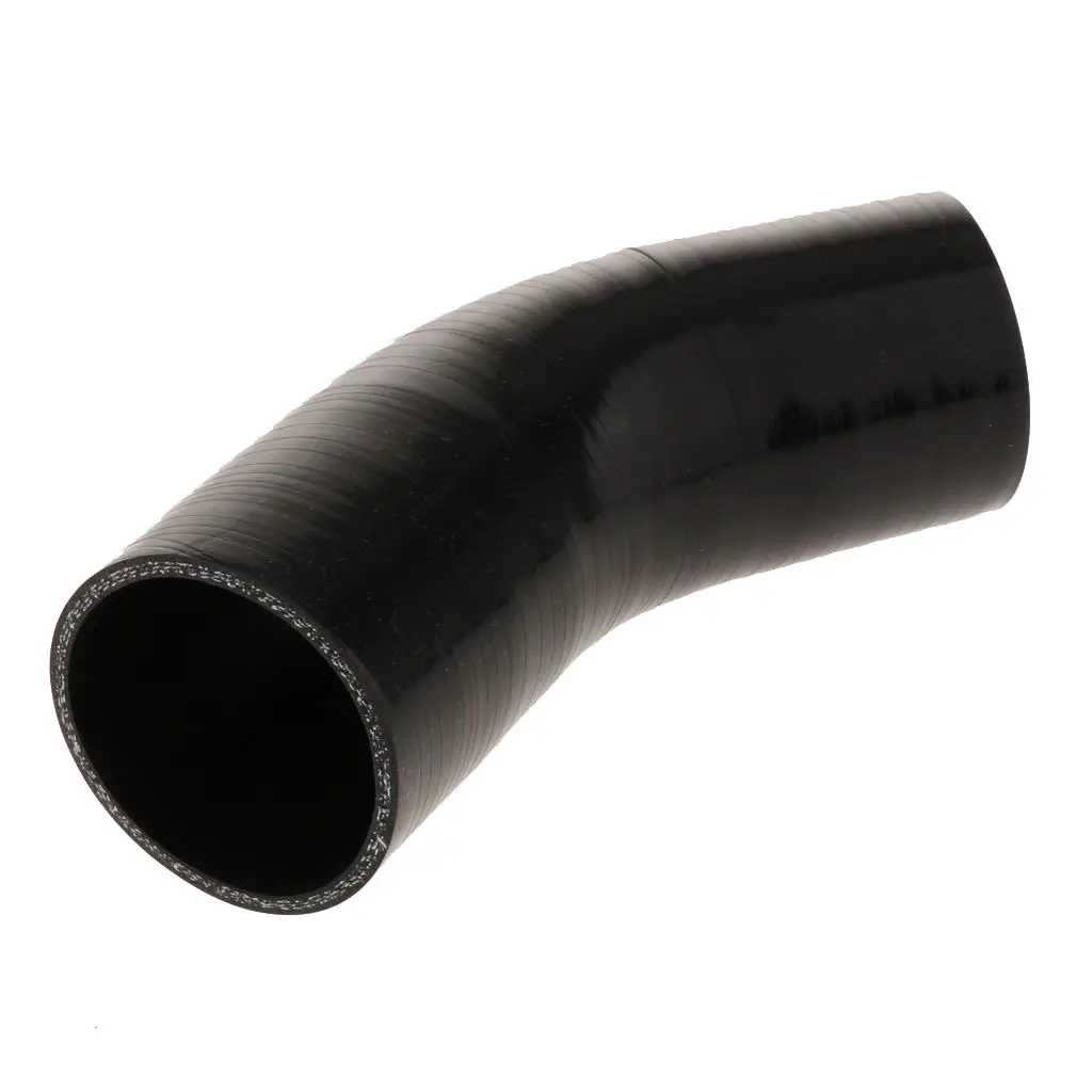Silicone High Temperature 4-ply Reinforced 45 Degree 63mm Elbow Coupler Hose, 100 PSI Maximum Pressure