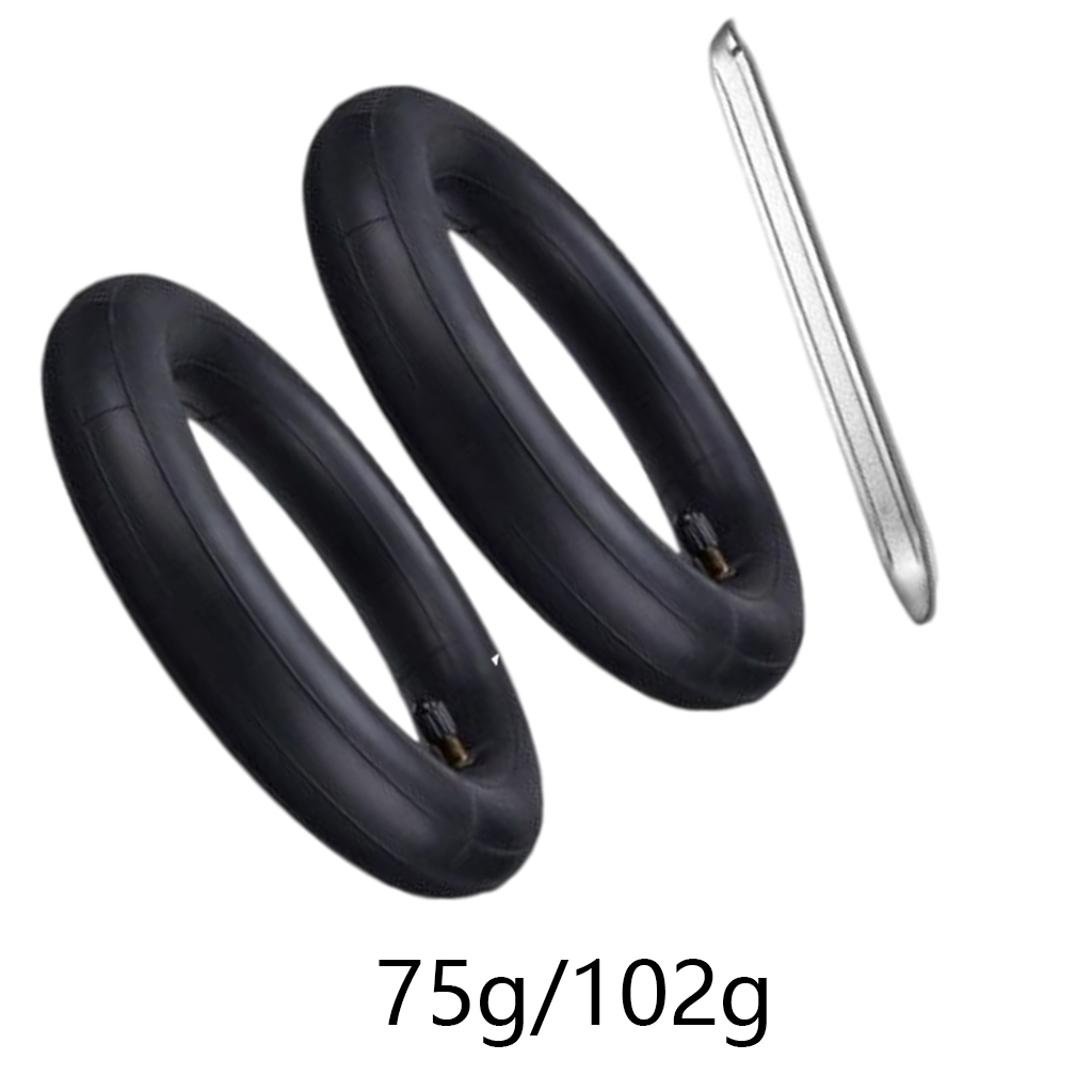 2Pcs Electric Scooter Tire Inner Tube Camera for M365 and Other Electric Skateboard with Crowbar