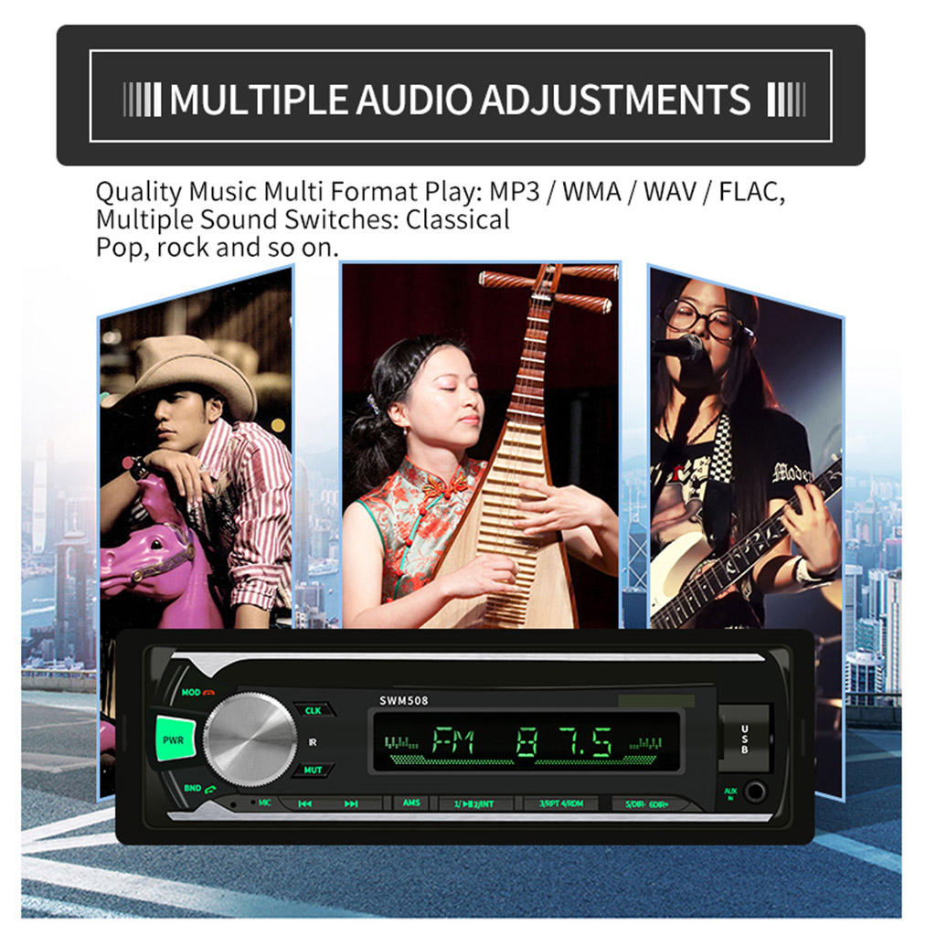 Car Radio MP3 Player Bluetooth,Digital Media Receiver -508BT