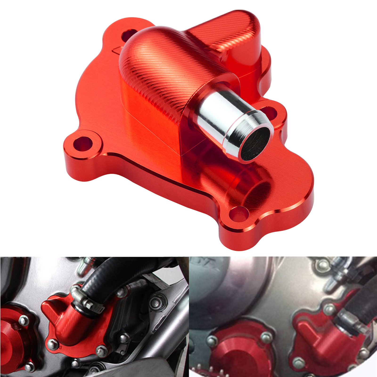 Red CNC Water Pump Cover Compatible For Honda CRF250L 2012-2015 Replace