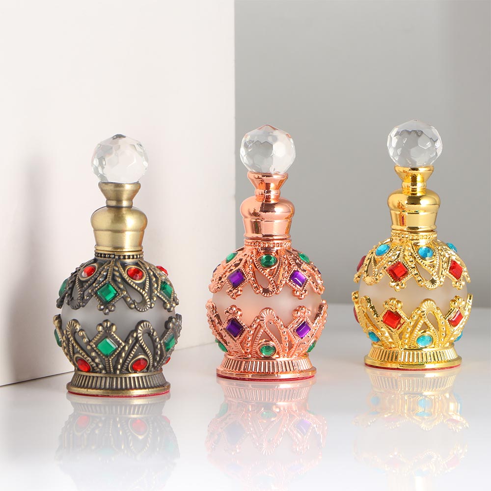 Best of 1PC 3 / 15ml Antiqued Metal Perfume Bottle Arab Style Essential Oils Dropper Bottle Container Reviews & Tips