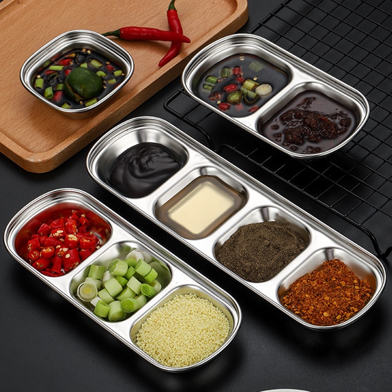 Stainless Steel Sugar Tomato Sauce Sauce Dipping Bowls Home Condiment Container Small Cup Single Dip