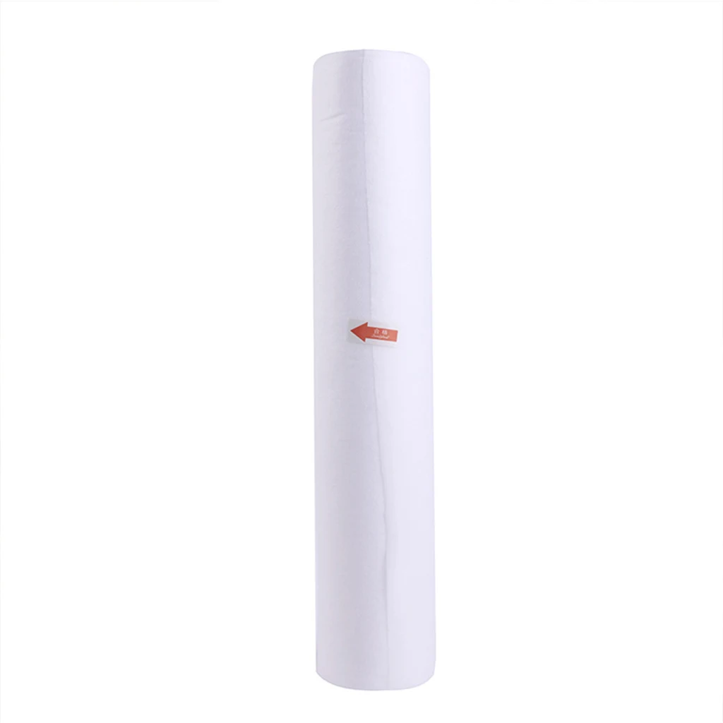 Disposable Non Woven Bed Sheet Roll Massage Table Paper Roll, 50x70cm/x19.7x27.6inch, White Color (50pcs/Roll)