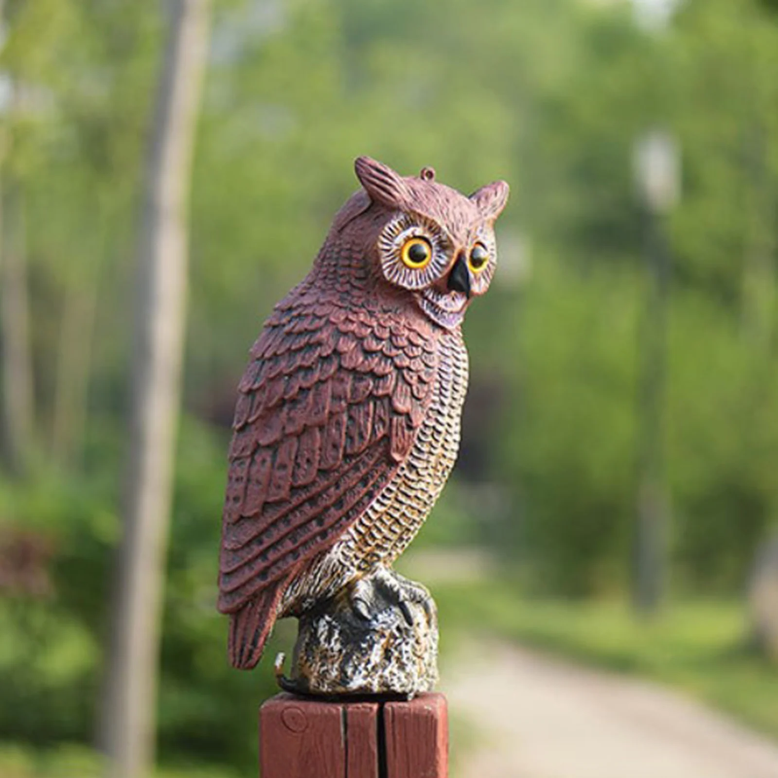 Bird Scarer Owl Decoy Protection Repellent Bird Pest Control Garden Yard Decor Outdoor Bird Scarer Owl Ornament