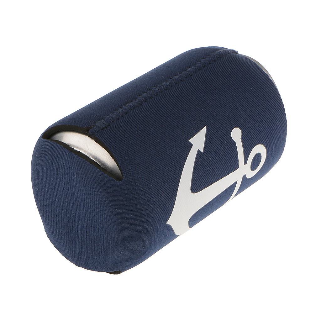 Pack of 2 Neoprene Nautical Anchor Stubby Soda Beer Can Chilling Holder Wrap Sleeve for hen stag party nautical theme party