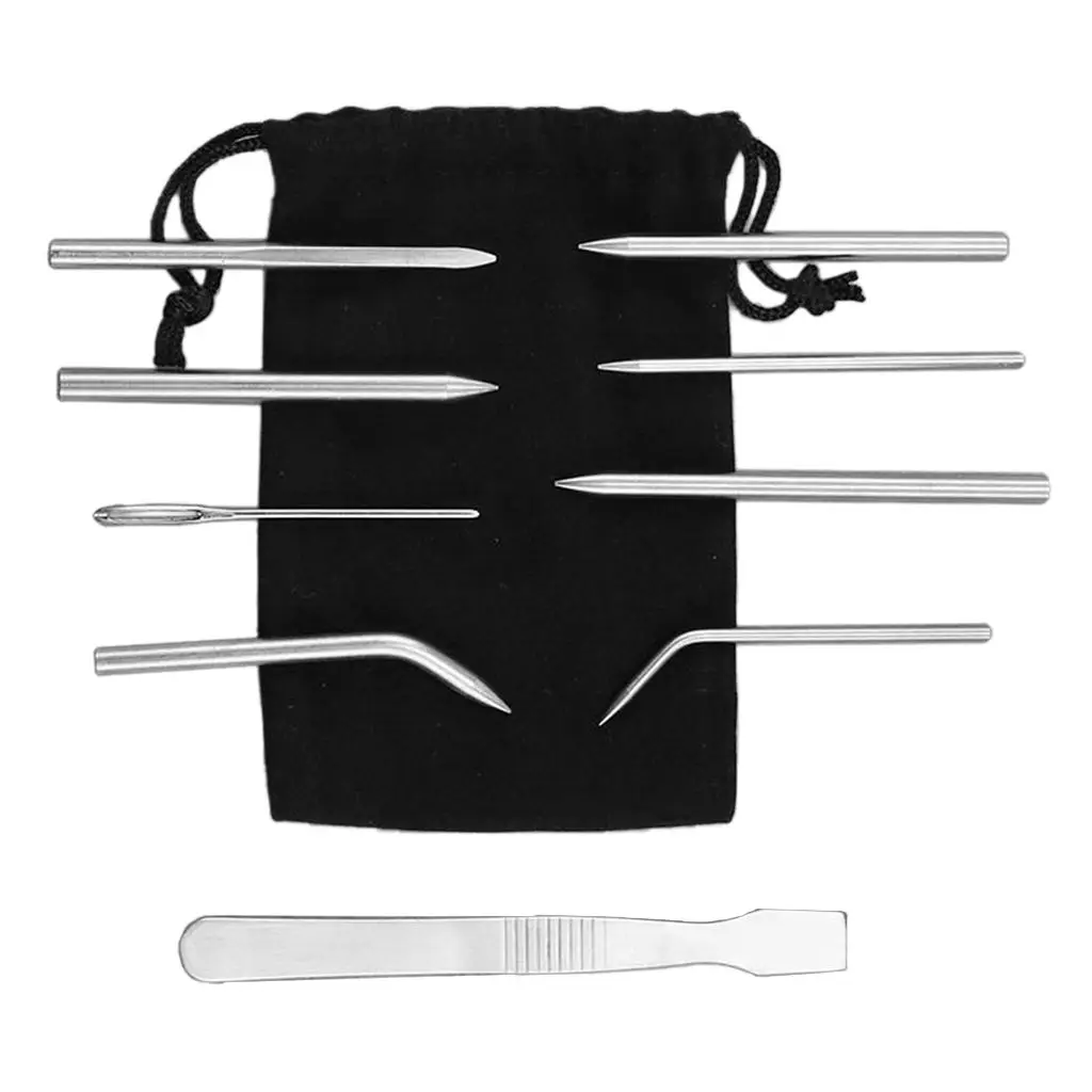 9-piece Paracord FID  Set, Paracord Sewing Set Made of Stainless Steel for Paracord