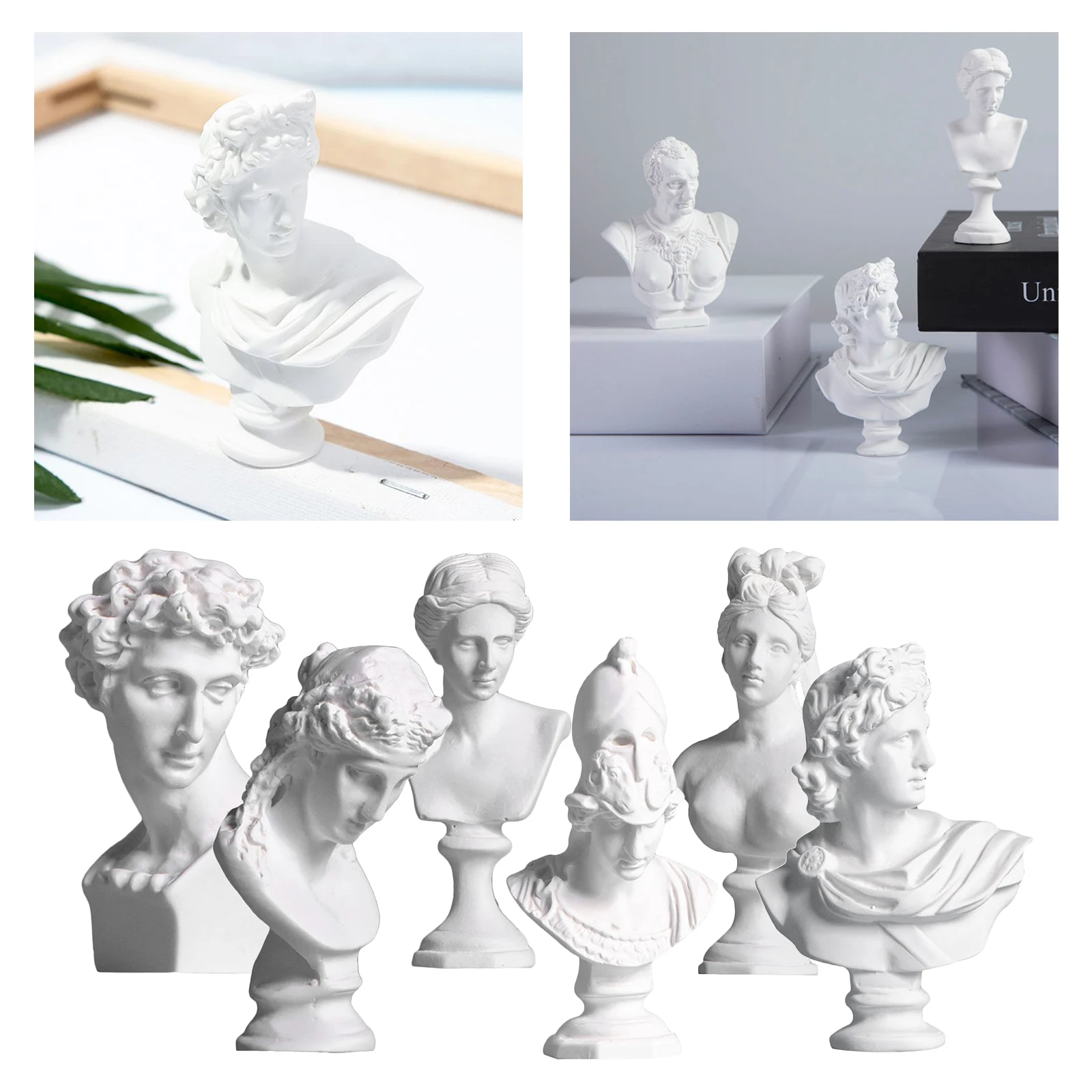 Greek Mythology Figurine Statue Retro Art Resin Sculpture Nordic Home Decor Collectible Figurines Modern Style Ornament