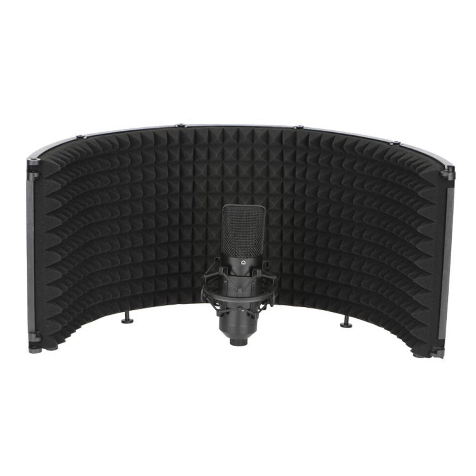 Microphone Isolation Shield, Sound Absorbing Vocal Recording Panel, 5 Panels