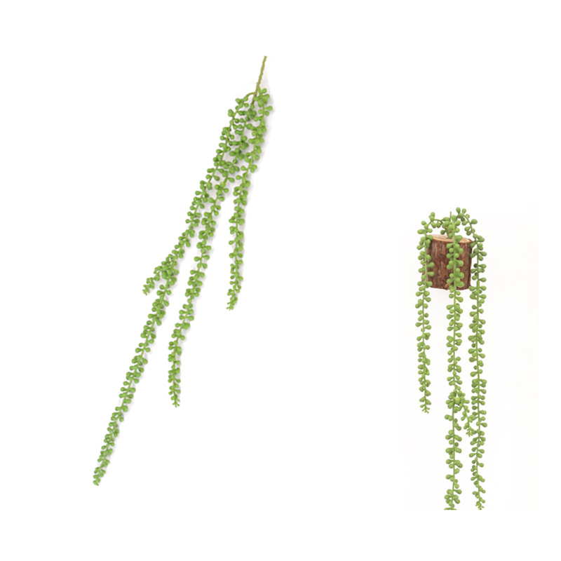 String Of Pearls Fake Artificial Succulents Hanging Plants Green ELEGANT