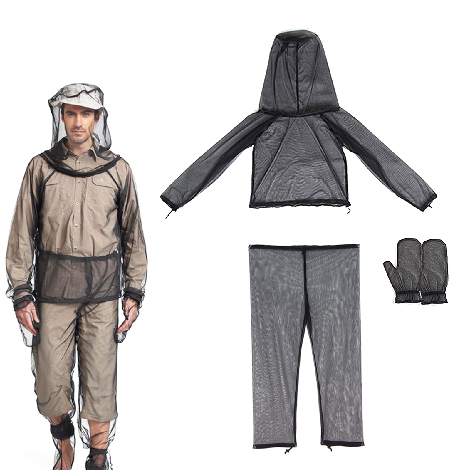 Anti-Mosquito Suit Bee-keeping Hood Jacket for Gardening Protection Clothing