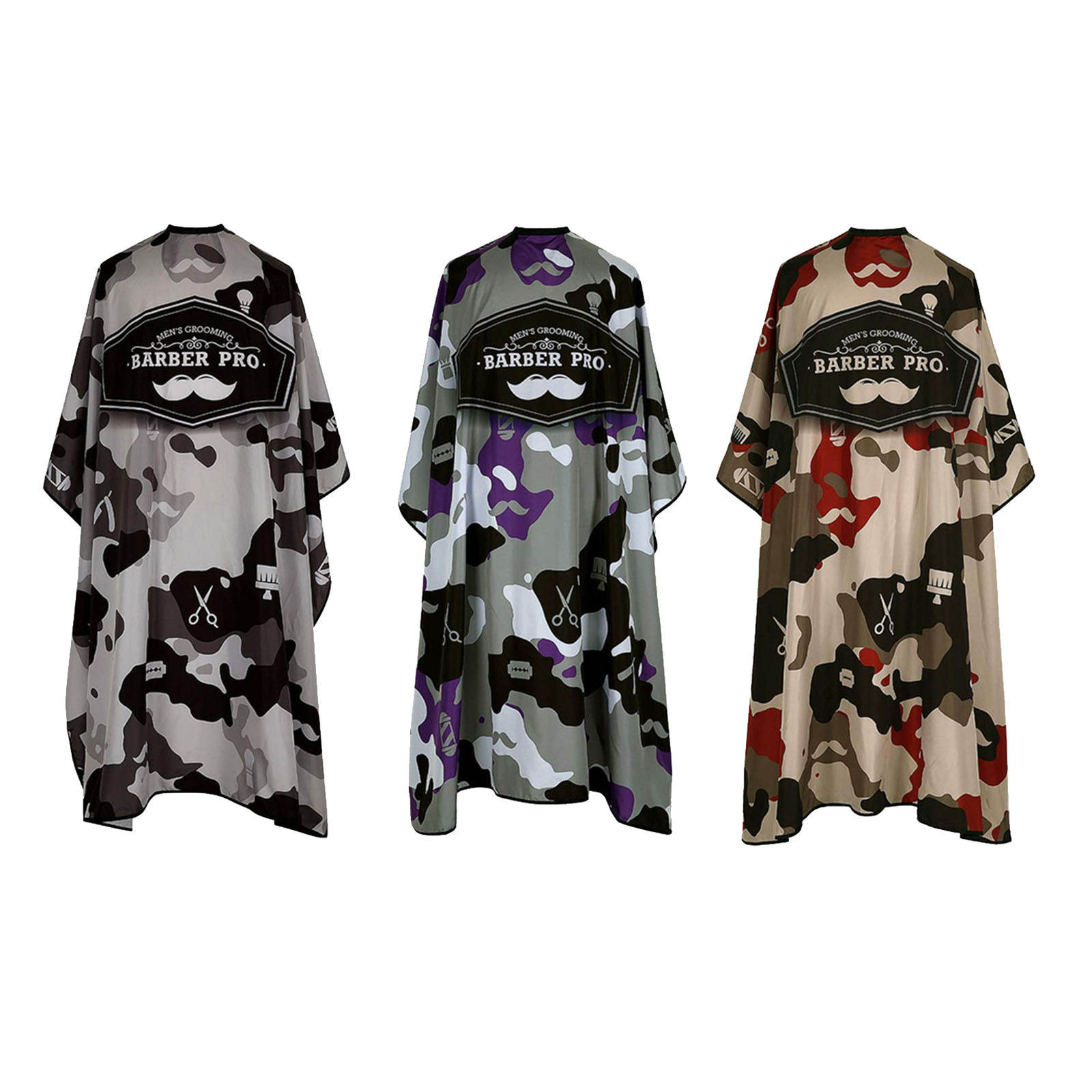 Barber Cape Professional Camouflage Large Cloth Gown Salon Cape for Hair Styling Hair Cut Hair-Cutting Men Women Unisex