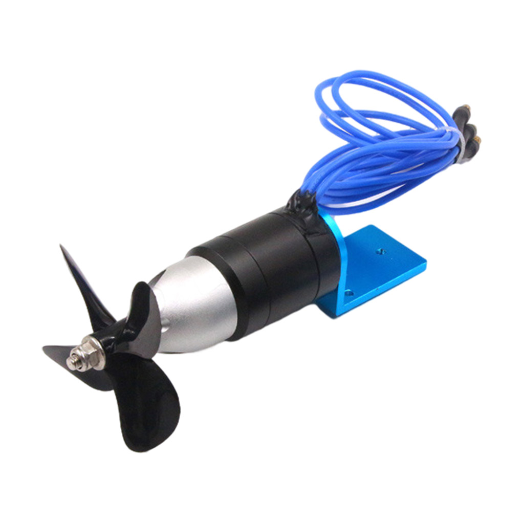 Underwater Thruster 24V Brushless Motor with 4 Propeller for RC Bait Tug Boat Nest Ship Submarine