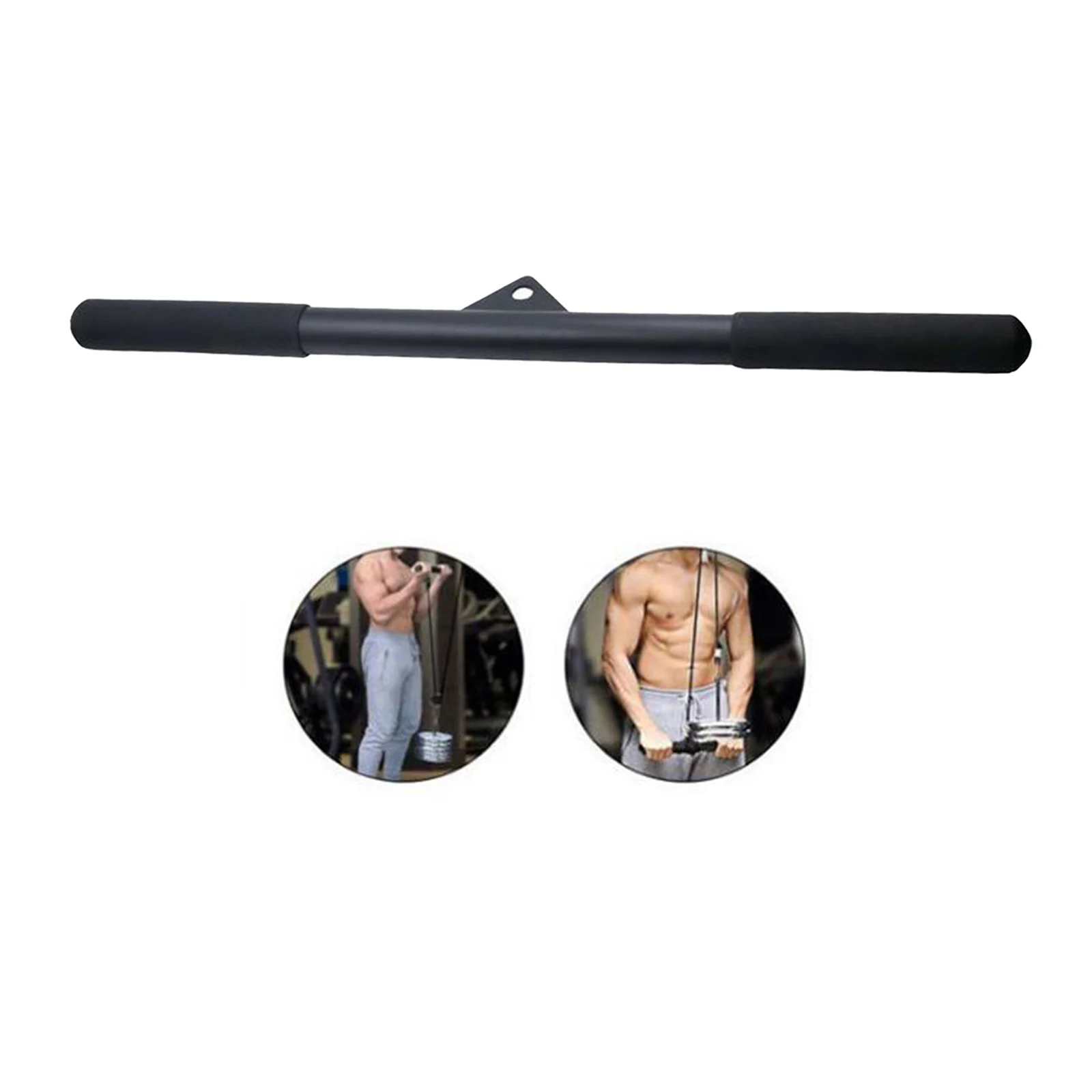 LAT Pull Down Bar for Cable Machine Attachment, Pulldown Bar for Back Tricep