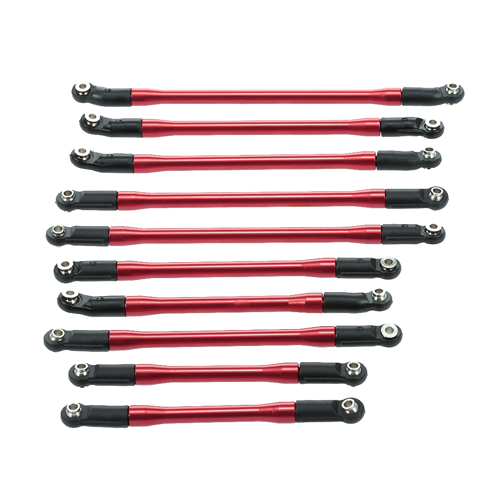 MagiDeal 10 Alloy Linkage Pull Rod Link for Axial SCX10 II 90046 1/10 RC Car