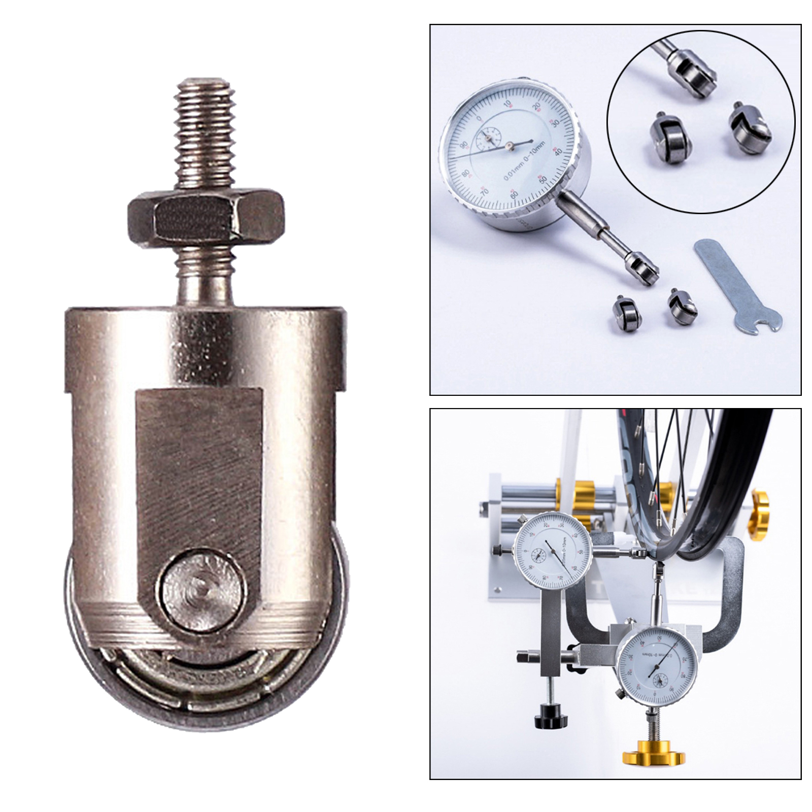 Contact Point for Dial Indicator Depth Gauge Gaging Roller Contact Tip Ball