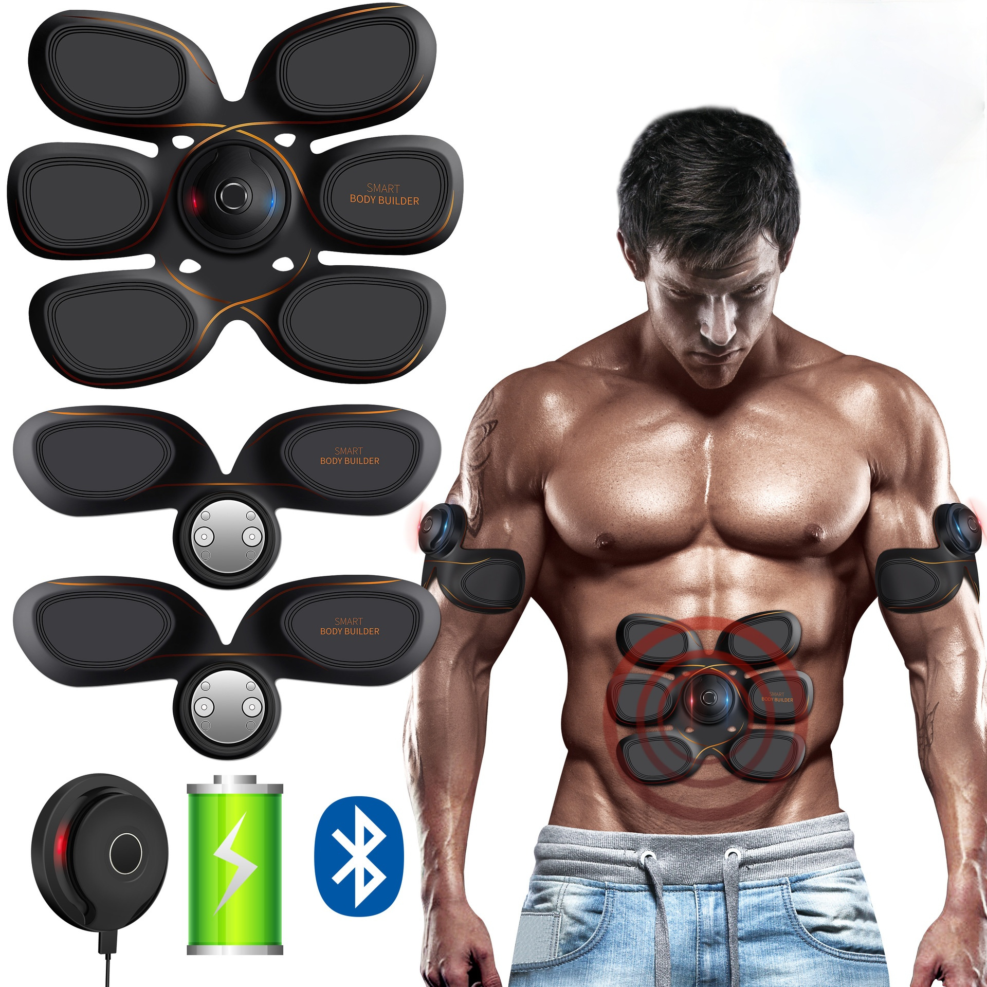 Best of EMS Smart Fitness Abdominal Muscle Stimulator Newest Mobile Phone Application Control Home Gym Office Fitness Equipment Reviews & Tips