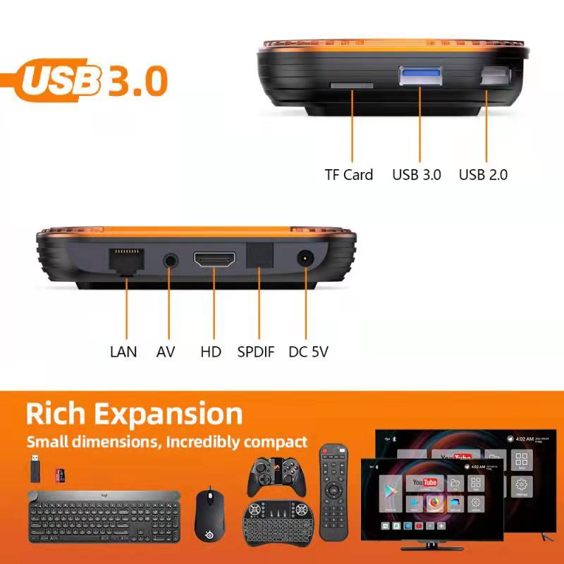 Title 5, HK1 RBOX X4 Android 11.0 Amlogic S905X4 Smart T...