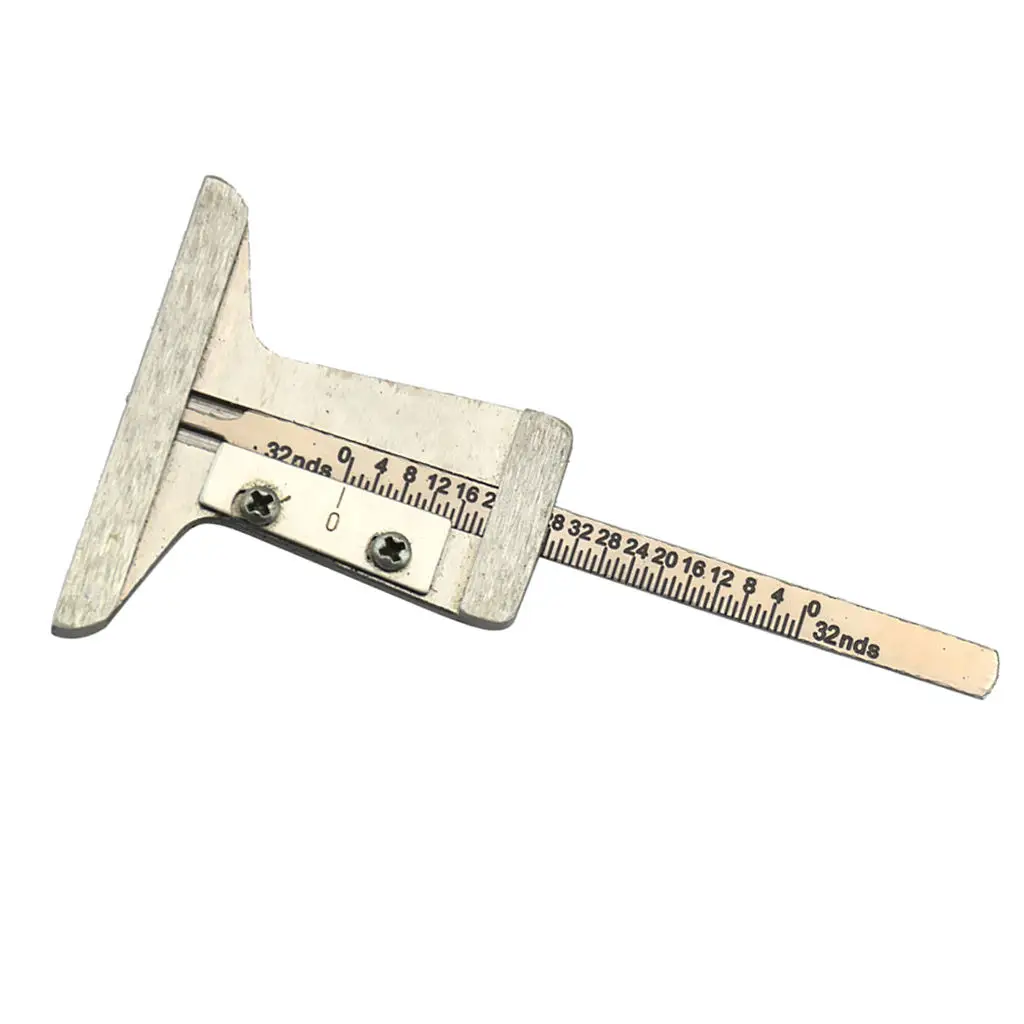 Car Stainless Steel 0~32ndsTyre Tire Tread Depth Gauge Caliper Measure Tool Compact Design Pocket Size Convenient