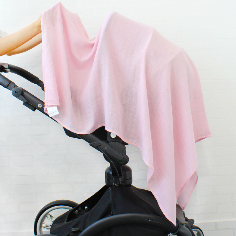 Mousseline Bébé Bambou Coton 120x120cm - Couverture Gaze Bio - Idéal Peau Sensible Et Emmaillotage