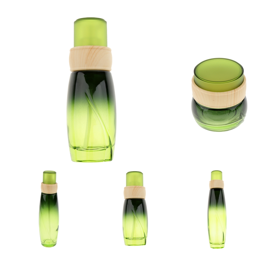 Empty Glass Makeup Container Face Cream Jars Pump Spray Eye Cream Bottle Skin Care Products Container Case for Travel