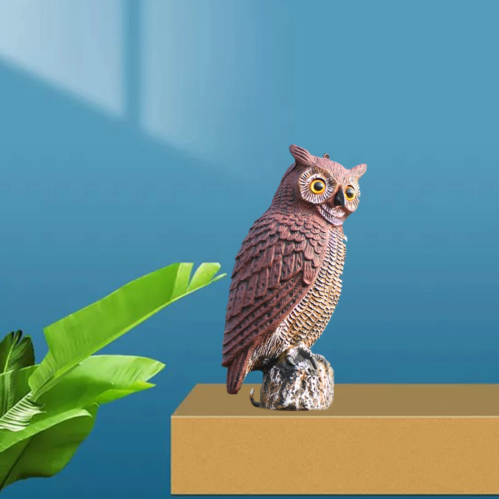 Bird Scarer Owl Decoy Protection Repellent Bird Pest Control Garden Yard Decor Outdoor Bird Scarer Owl Ornament