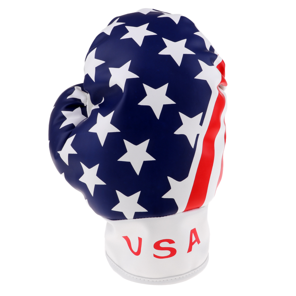 Boxing Glove Club Covers PU Leather USA Golf Head Cover Headcover Protector Bag Guard  for No.1 Wood Driver