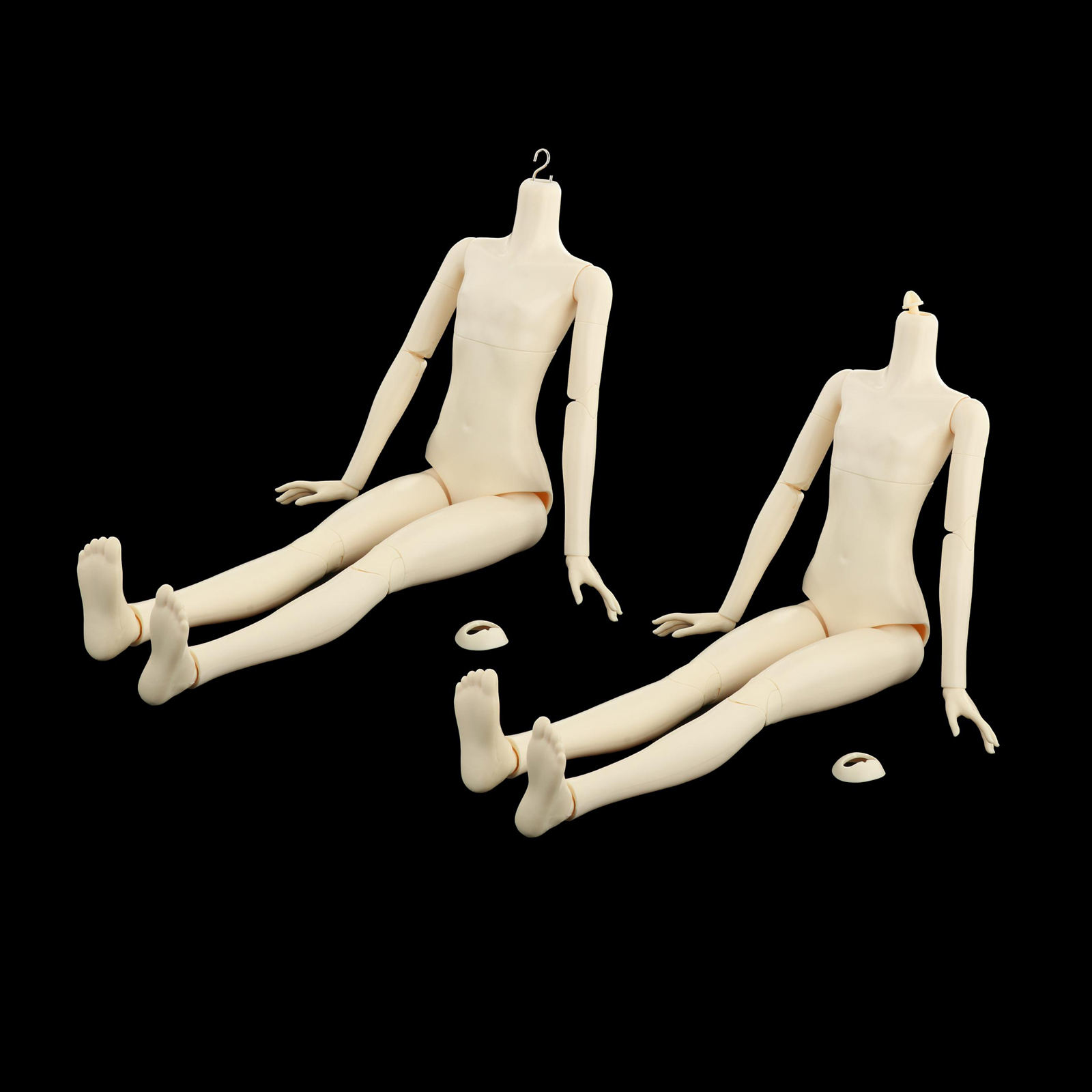 2pcs Flexible 1/3  Doll 20 Joints Ball Jointed Dolls Female Body Toy