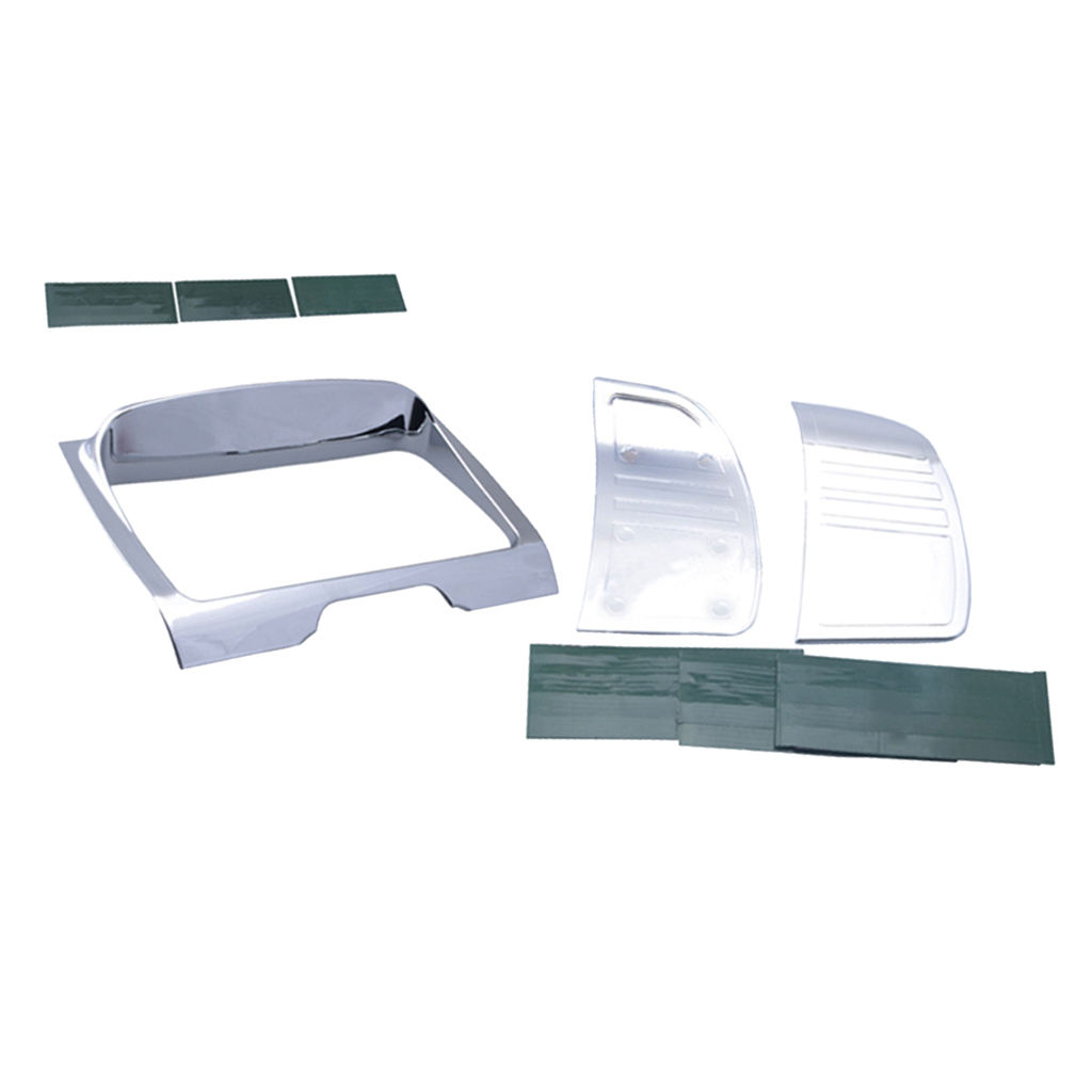 Chrome Tri Line Stereo Trim Cover Set For  Touring FLHT  14-18