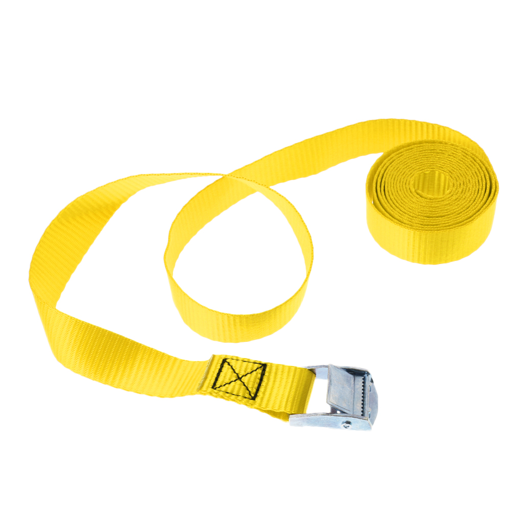 Heavy Duty Metal Cam-locking Buckle Tie Down Straps Strong Polyester Lashing