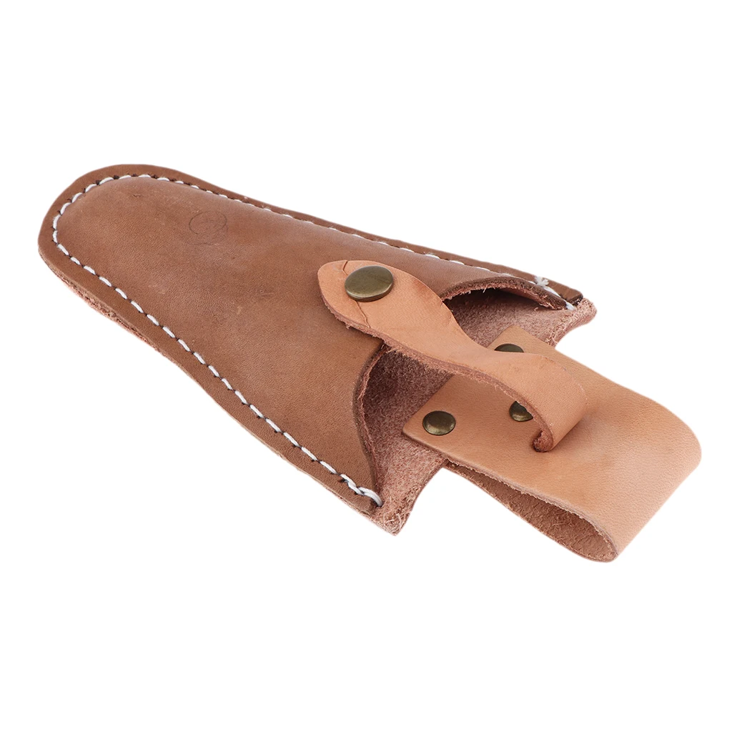 Durable Leather Pruning Shears Scissor Protective Hanging Pouch Sheath