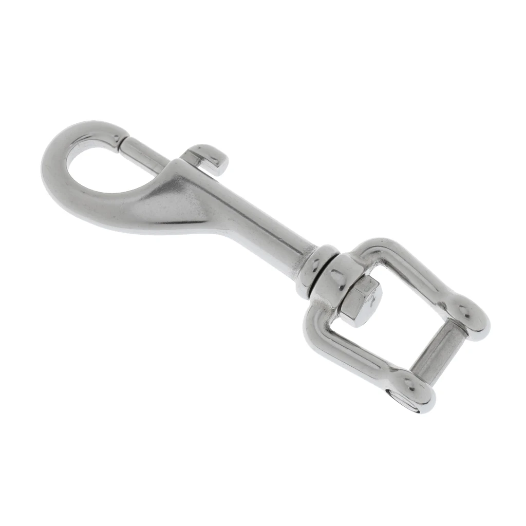 Bolt Snap - Single Ended Hook Swivel Clip Shackle for Underwater Scuba Diving -