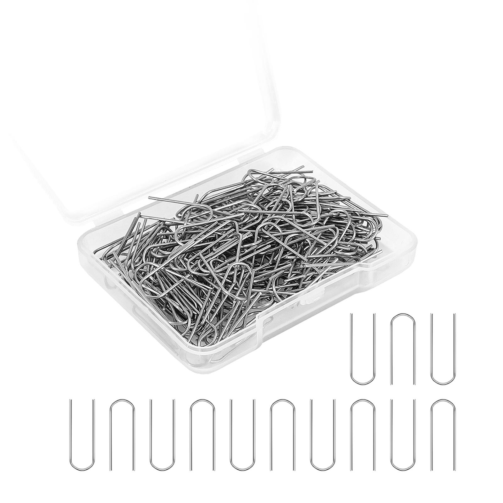 High Temperature Nichrome Wire Jump Rings, Uniform Fusible W/ Storage Box U Hanger Hooks for Ceramic Ornaments DIY Pendant Clay