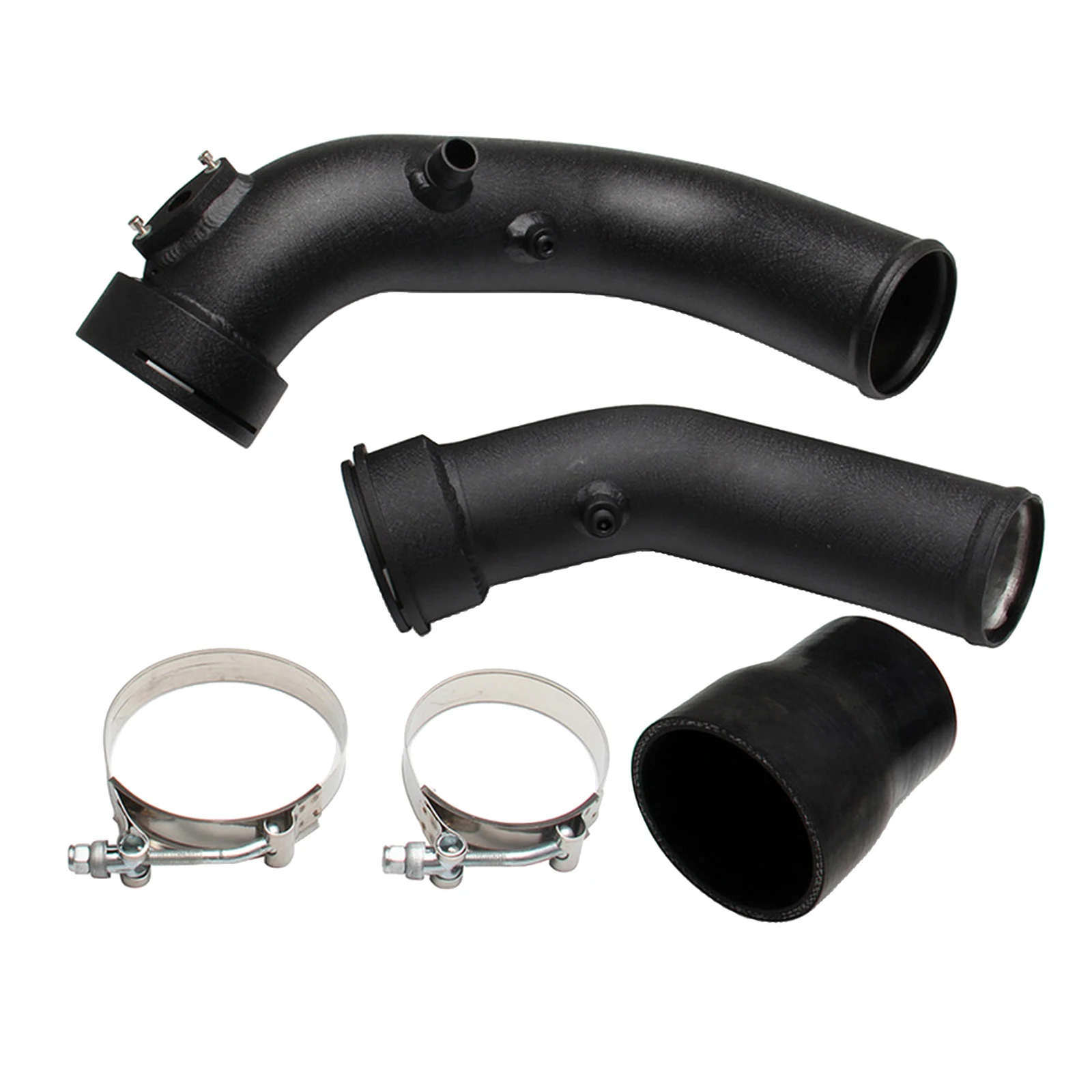 Black Air Intake Turbo Charge Pipe Aluminum Alloy Replacement For  F30 335i 435 M135 F20 M2 F87, New