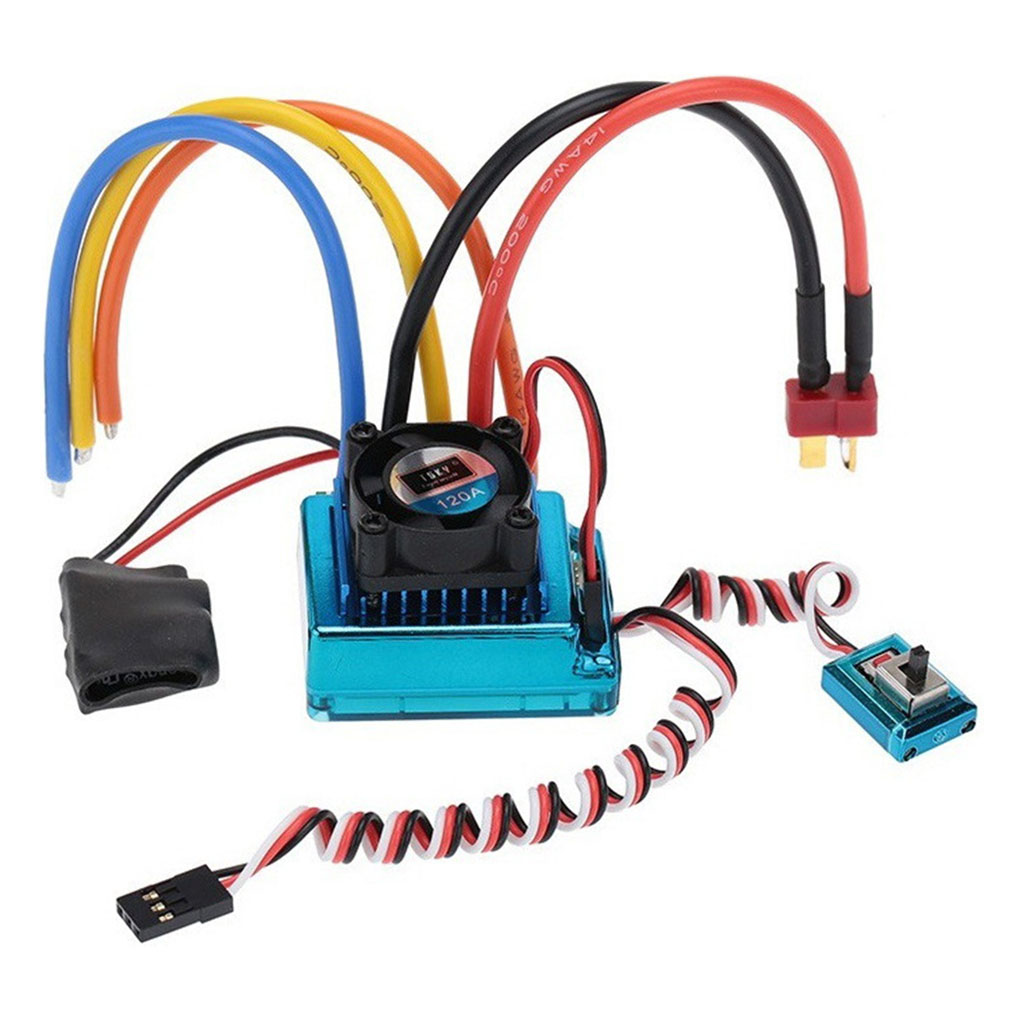 RC 120A Brushless ESC Electric Speed Controller for 1/10 Off/On-road  Car Monster Truck 400-600mm Boat Model Car