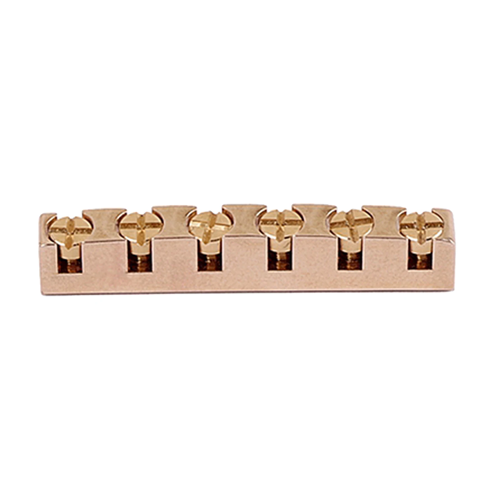 6 String Slotted Brass Electric Bass Guitar Nut