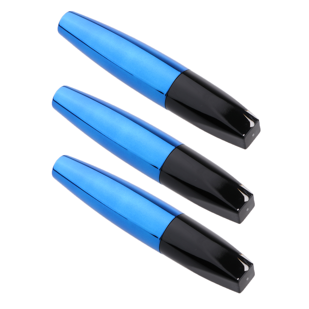 Blue 5ml Empty Plastic DIY Mascara Tube Eyelash Cream Wand With Brush (3pcs)