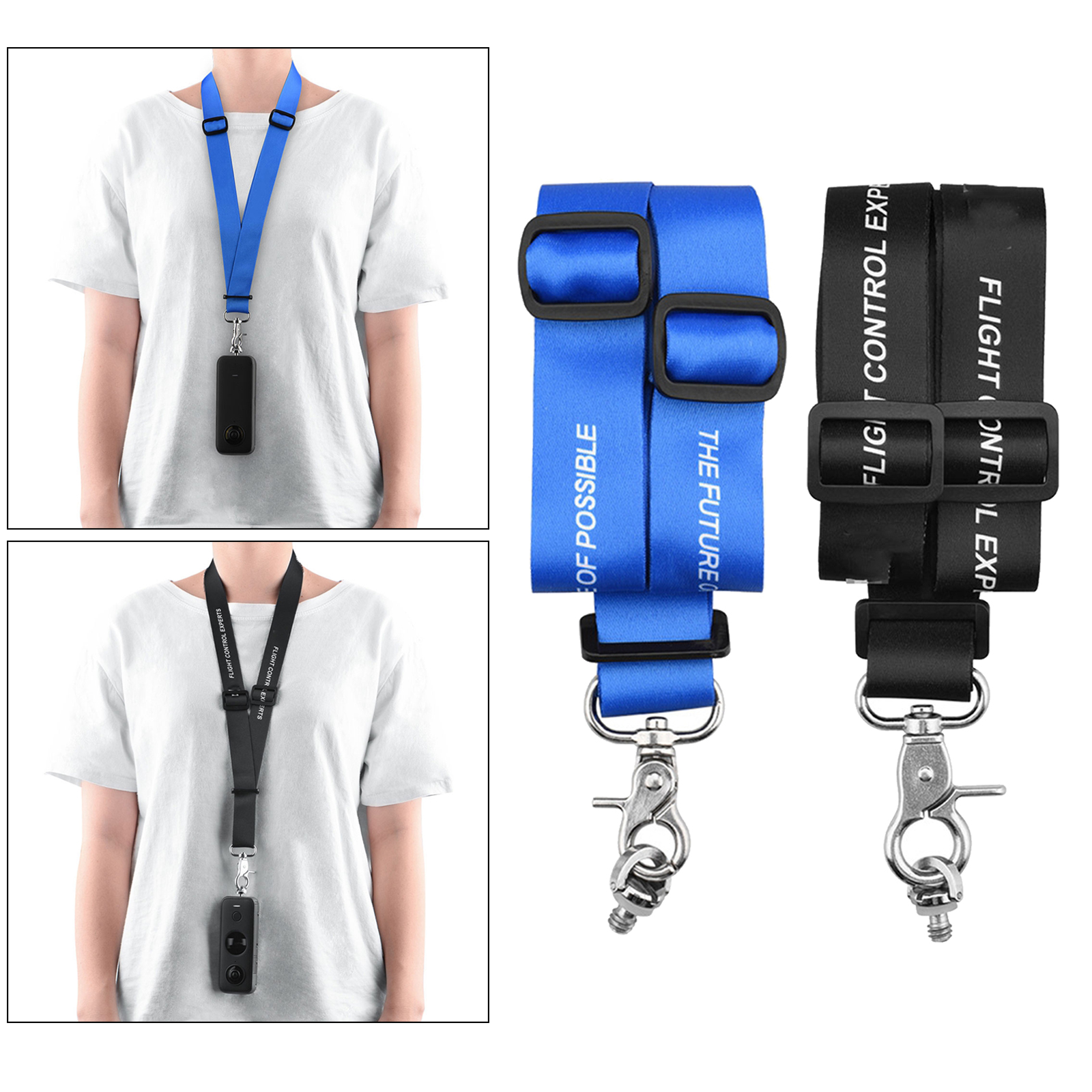 60cm Detachable Long Neck Chest Strap Lanyard Sling Safety Tether for Insta360 ONE X/X2 New Sport Cameras