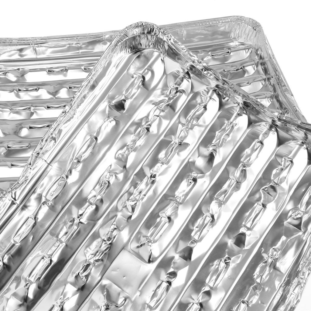 Pack of 20 Disposable Aluminium Foil Trays Containers for BBQ Baking Roasting Broiling Cooking Food Storage
