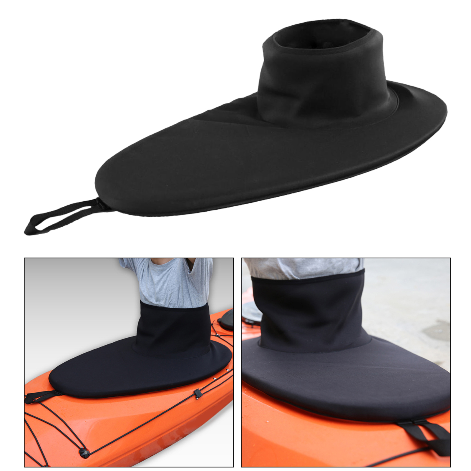 Kayak Hatch Skirt Cover Waterproof Spray Deck SBR Neoprene Fabric For 90x52cm Kayak Hatch Deck Apron Skirt Boat Accessories