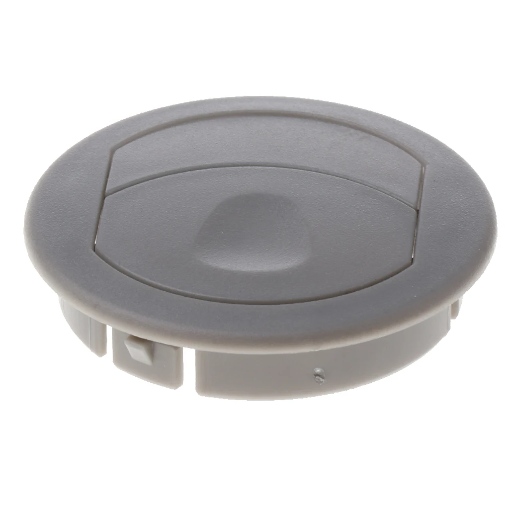 1 Pcs ABS Plastic Round Air Vent RV ATV Trailer Interior A/C Vent Air Outlet 360° Rotating Low Noise 60x60x11mm RV Accessories