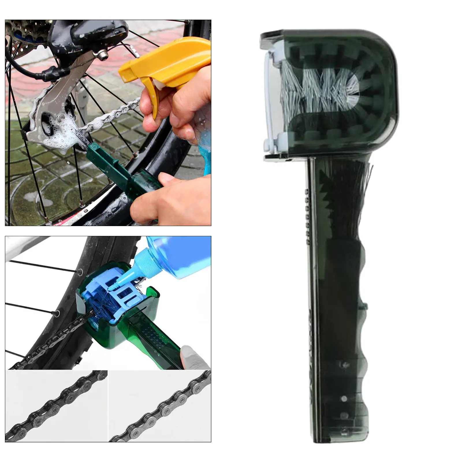 Mountain Cycling Cleaning Portable Bicycle Chain Cleaner Bike Brushes Wash Tool Cycling Cleaning Outdoor Accessories