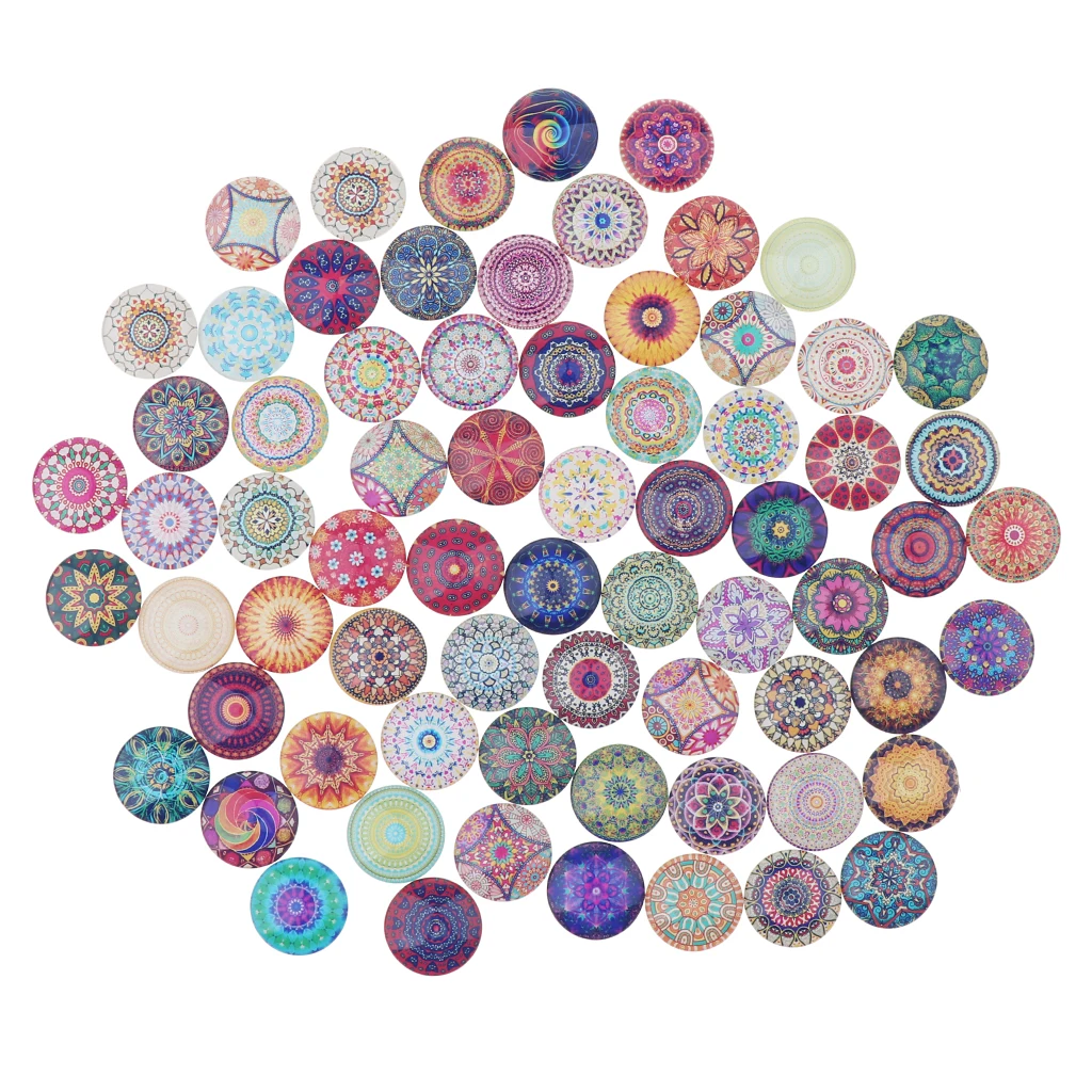 Glass Cabochons Pendant Charm Dome Tiles Printed Picture for Jewel Making