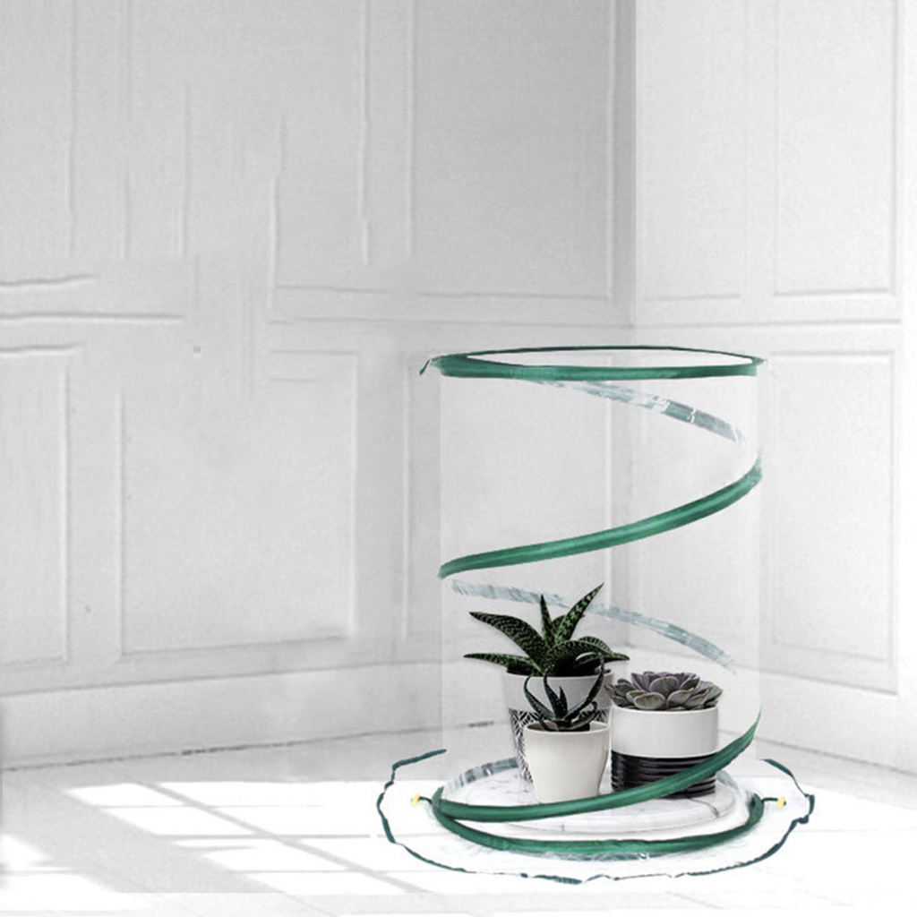 Foldable Mini Greenhouse Cover Cold Frost Protector Gardening Flowerpot Cover Small Greenhouse Tent for Plants Flowers