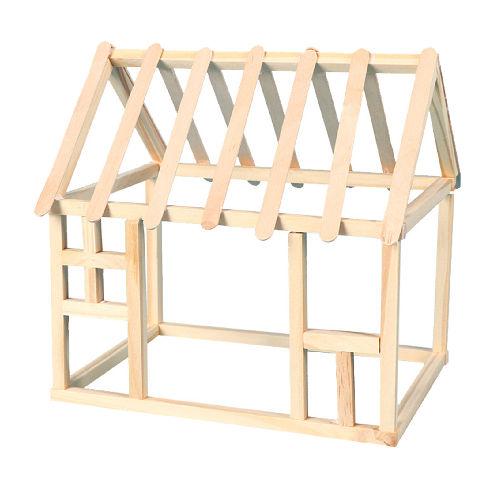Household Unfinished Wooden House   Kids Learning Toys for Home